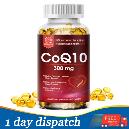 Coenzyme Q-10 300 mg antioxydant, soutien de la santé cardiaque, augmentation de l'énergie et de l'endurance - Photo 1 sur 8