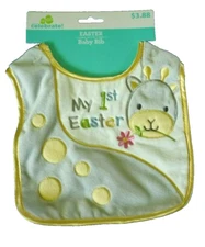 New Baby's Easter Teething Bib Deer My 1st Easter