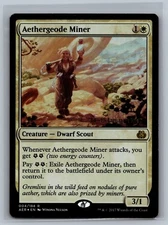 Magic The Gathering Prerelease Cards Aethergeode Miner #004/184 Foil MTG TCG CCG
