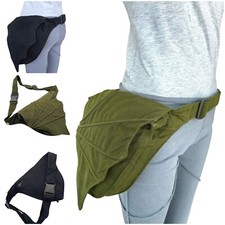 Bauchtasche Gürteltasche Sidebag Hipbag Canvas Baumwolle Fledermaus Larp Gothic