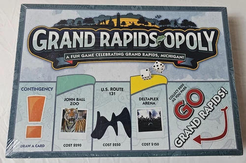 Grand Rapids-Opoly Monopoly Celebrating Grand Rapids, MI SEALED - Picture 1 of 6