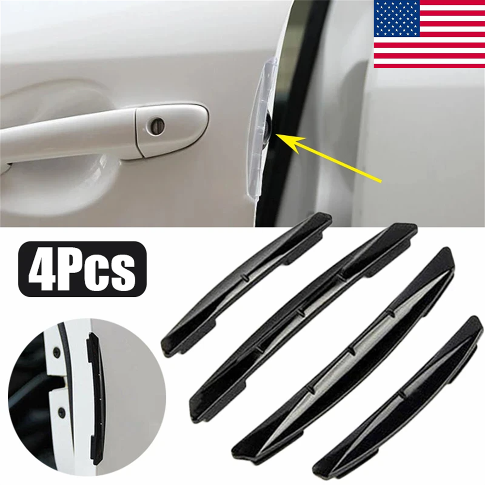 4x Car Door Edge Guard Bumper Anti-Scratch Protector Moulding Strip Accessory