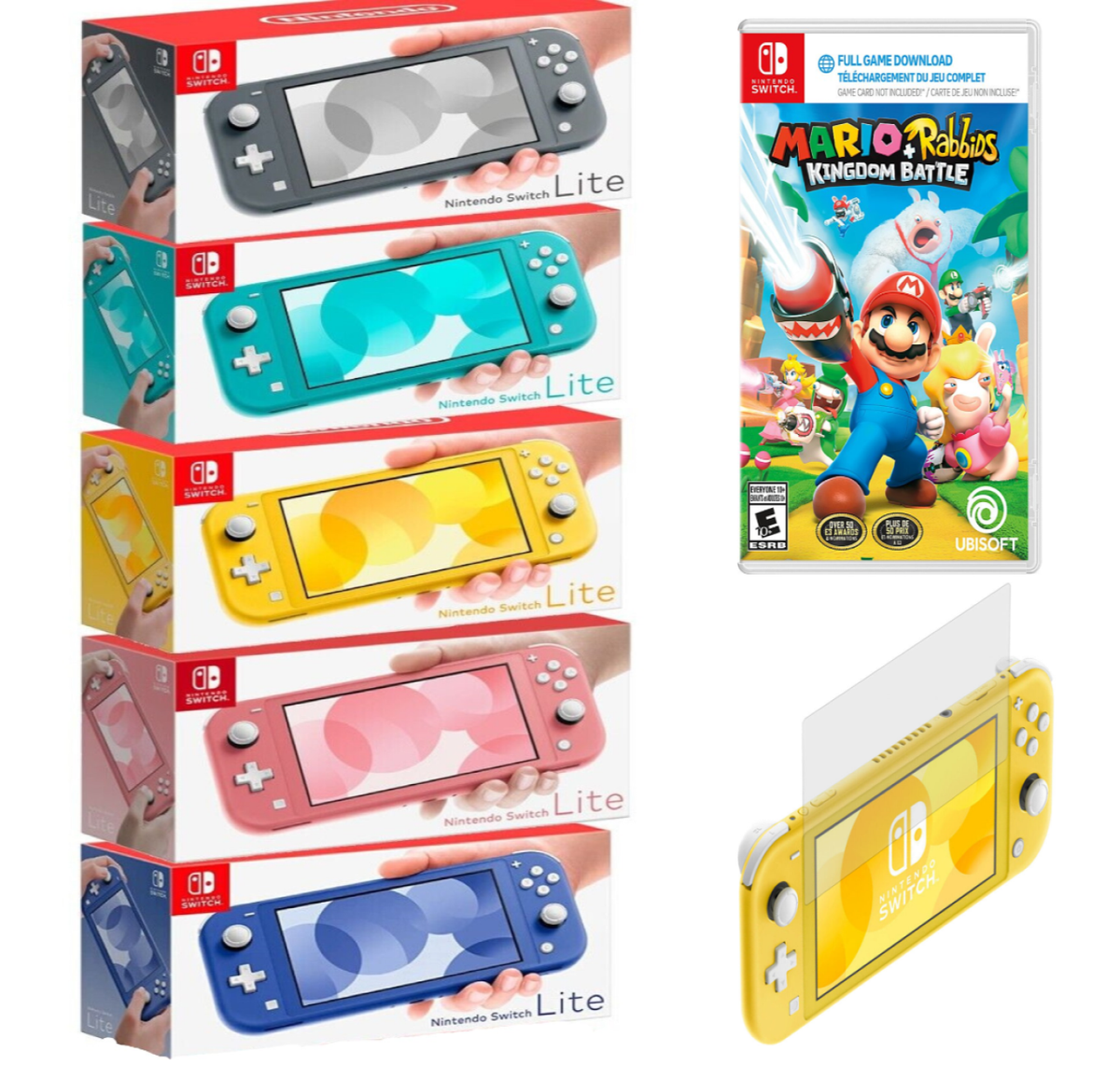 🌟Nintendo Switch Lite + FREE Mario Game + BONUS! - PICK 🌟Nintendo Switch Lite + FREE Mario Game + BONUS! - PICK
