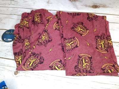GRYFFINDOR HARRY POTTER MENS 82/% Polyester 18/% Cotton PAJAMA PANTS SLEEPWEAR