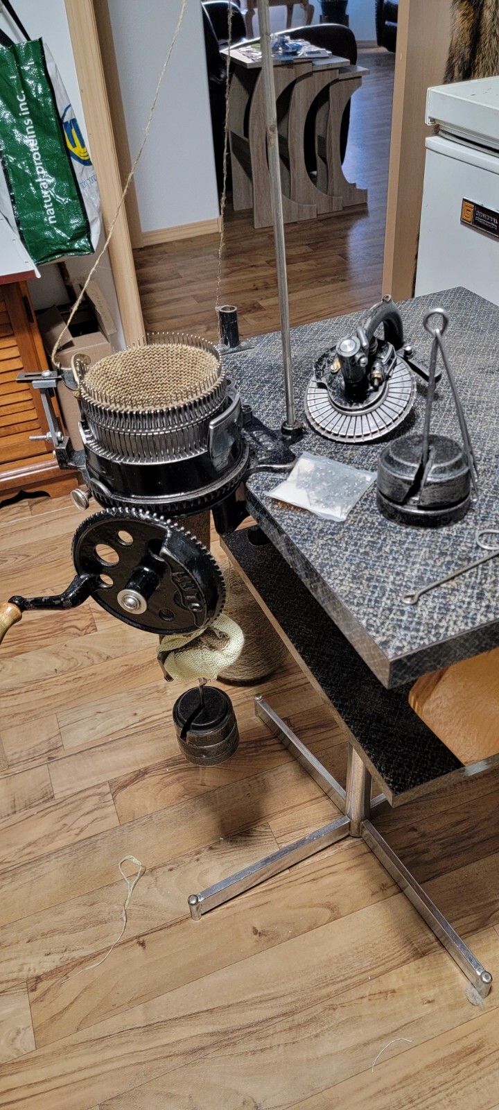 CREELMAN MONEY MAKER AUTOKNITTER SOCK KNITTING MACHINE 80 CYL 40 RIBBER