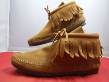 minnetonka classic fringe ankle boot