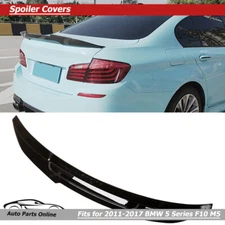 Rear Trunk Spoiler Wing for 2011-2017 BMW 5 Series F10 M5 PSM Style Gloss Black