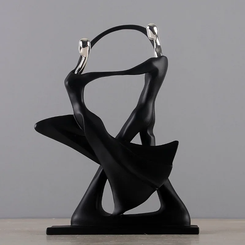 Nordic Art Dancing Couple Resin Figurines Ornaments Living Room Home Decoration - Picture 3 of 22