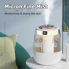 26dB Quiet Cool Mist Air Humidifier for Home Baby Nursery, Auto Shut-off 1.5L