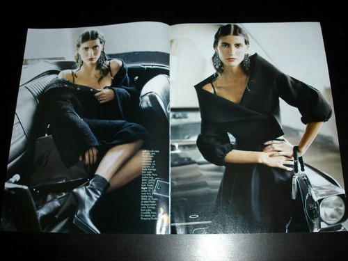 MICHELLE ALVES 6-Page Fashion EDITORIAL 'Black Beauty' ELLE US August 2005 - Picture 2 of 3