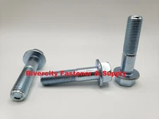 (5) M12-1.25x50 J.I.S. Hex Head Flange Screws / Bolts 10.9 Zinc M12x1.25x50