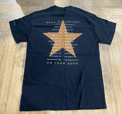 Paul McCartney US TOUR 2005 ライブTシャツ Vintage 2005 Paul Mccartney US Concert Tour Band T-shirt / Band