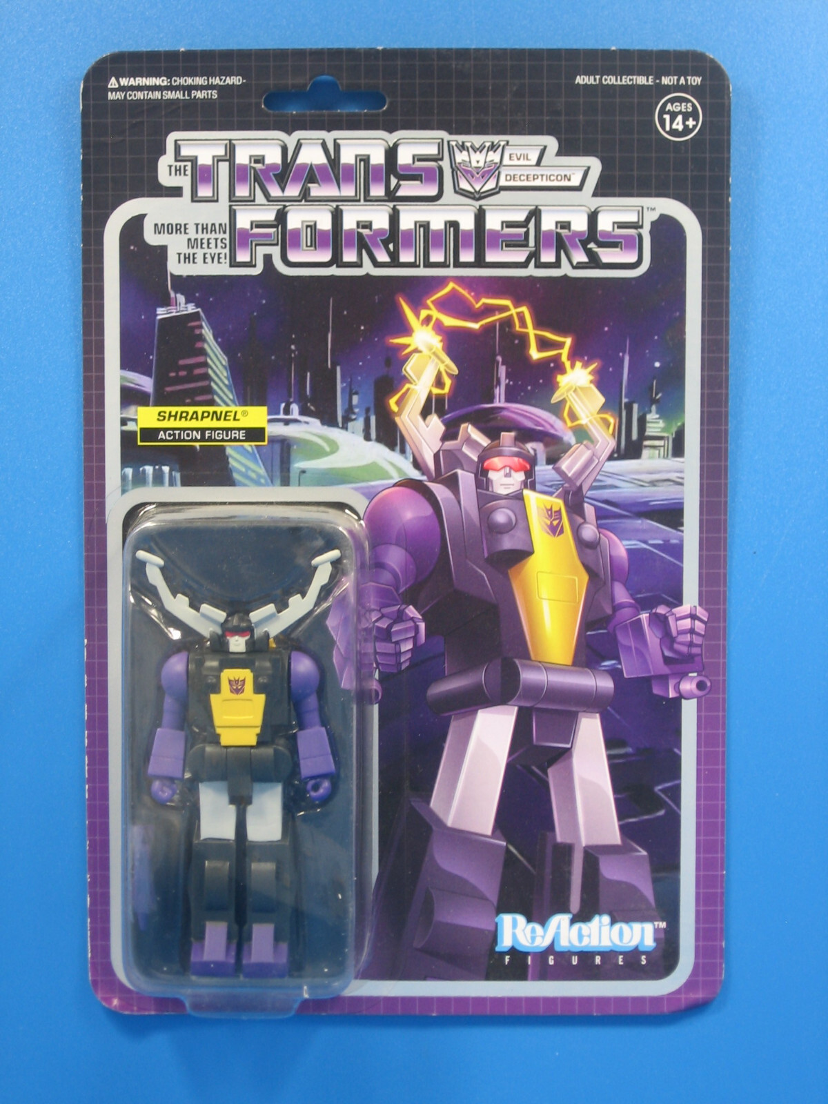 Transformers Insecticon Shrapnel 4" Action Figure 2020 MOC Evil Reaction Super 7