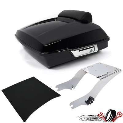 Razor Pack Trunk Backrest Mount Rack For Harley Touring Street