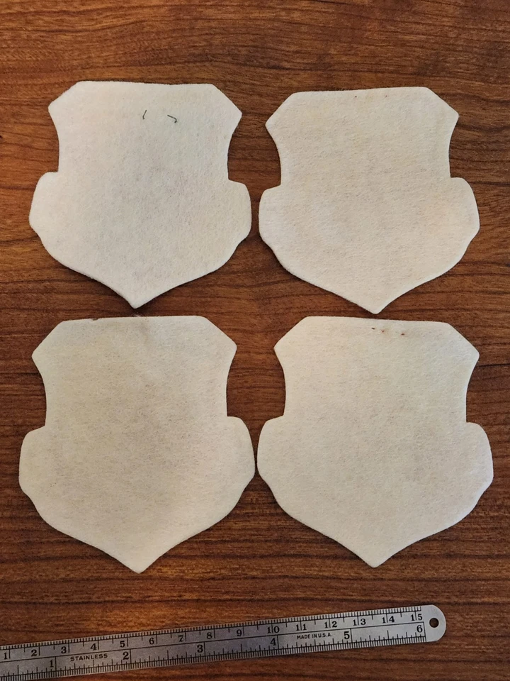 SHAW BOWLING LANES Felt Patches Set Of 4 New! - Image 4 of 4