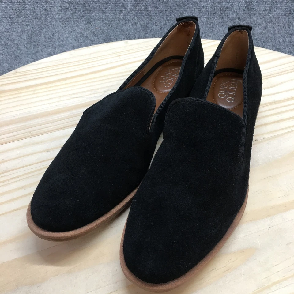 Mocassim Franco Sarto Feminino 9 M Jeena Couro Preto Casual Baixo - Imagem 3 de 4