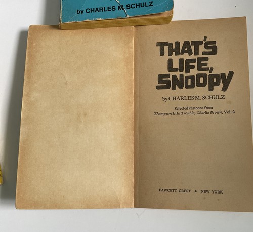 3 Vintage Snoopy Books Charles M. Schulz 1967 1971 1986 Peanuts Charlie Brown - Picture 7 of 9