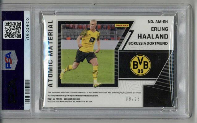 2021-22 Panini Obsidian - Atomic Material Erling Haaland #AM