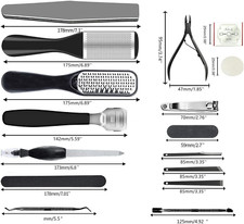 Pedicure Kit 36 in 1 Professional Pedicure Tools Foot Rasp Foot Dead Skin Remove
