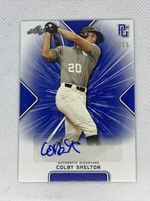 2021 LEAF PERFECT GAME BLUE COLBY SHELTON PAPER RC AUTO # 8/15