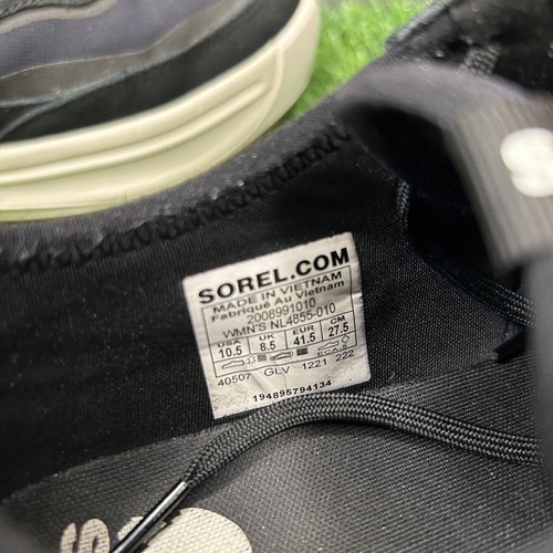 Sorel Ona 503 Damen 10,5 Schwarz Weiß Schuhe Sneaker Plateau Freizeit Schnürer - Bild 8 von 11