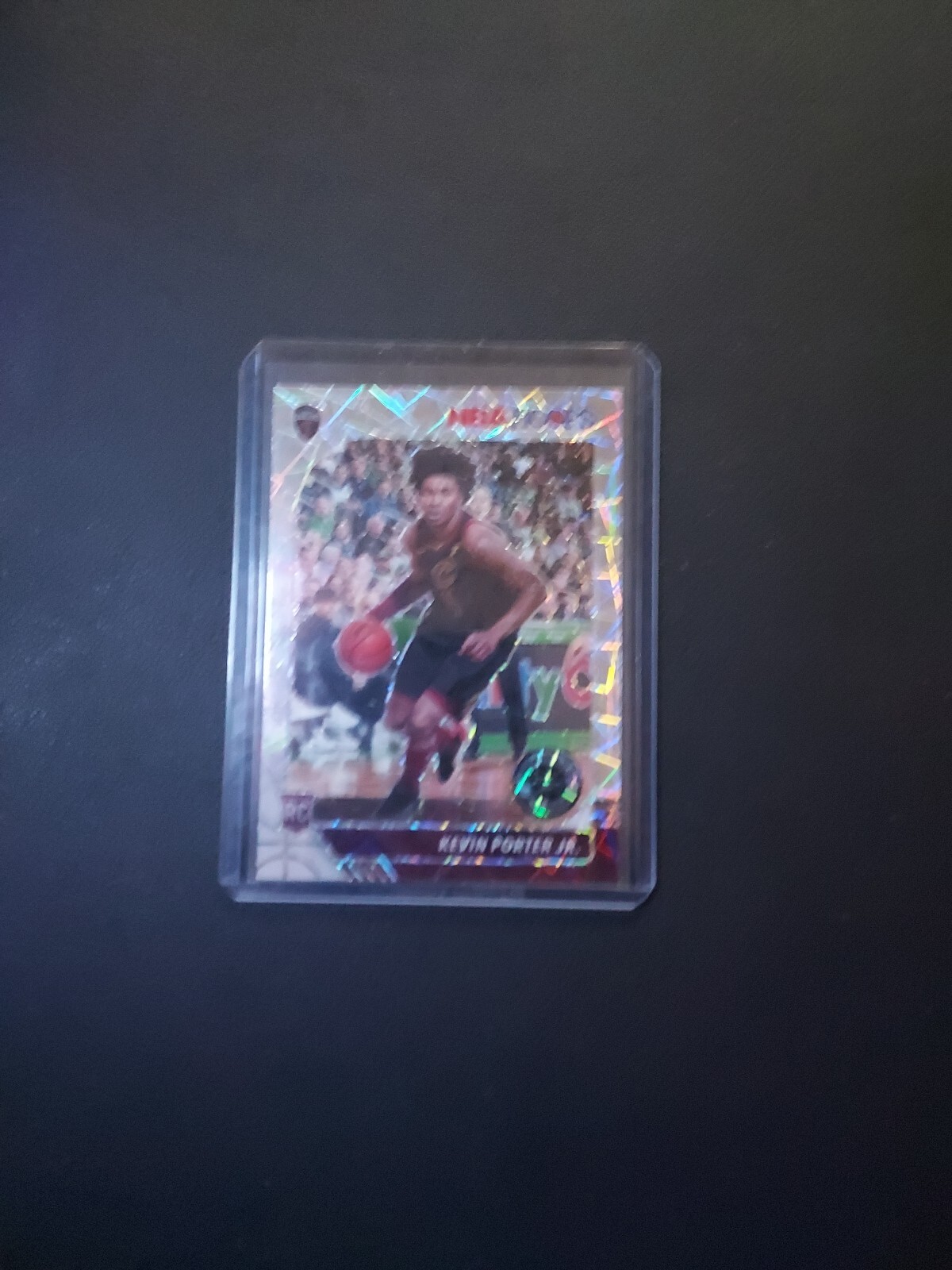 2019-20 NBA Hoops Premium Stock Kevin Porter Jr RC Silver Lazer Prizm #225