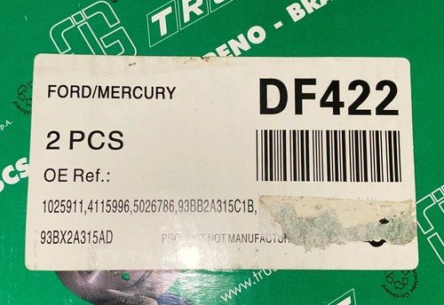 2xTrusting brake disc for FORD SCORPIO MONDEO rear axle 253.0x20mm 04/04/x108 - Picture 2 of 7