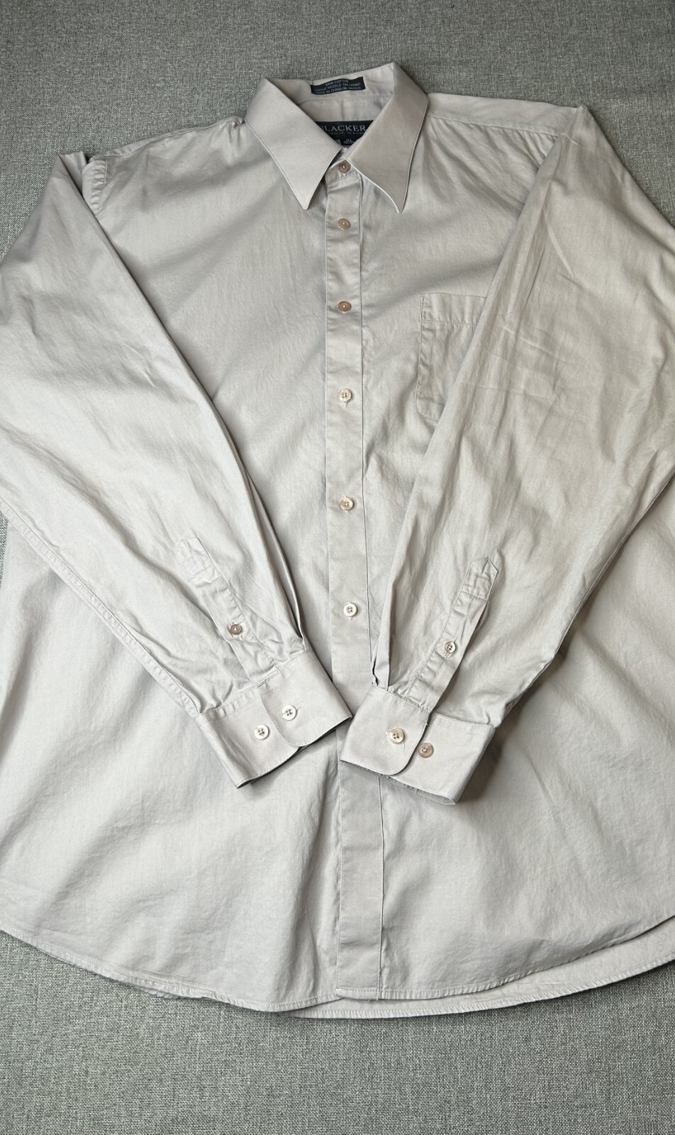 Blacker by Stanley Blacker Button Up Dress Shirt … - image 4