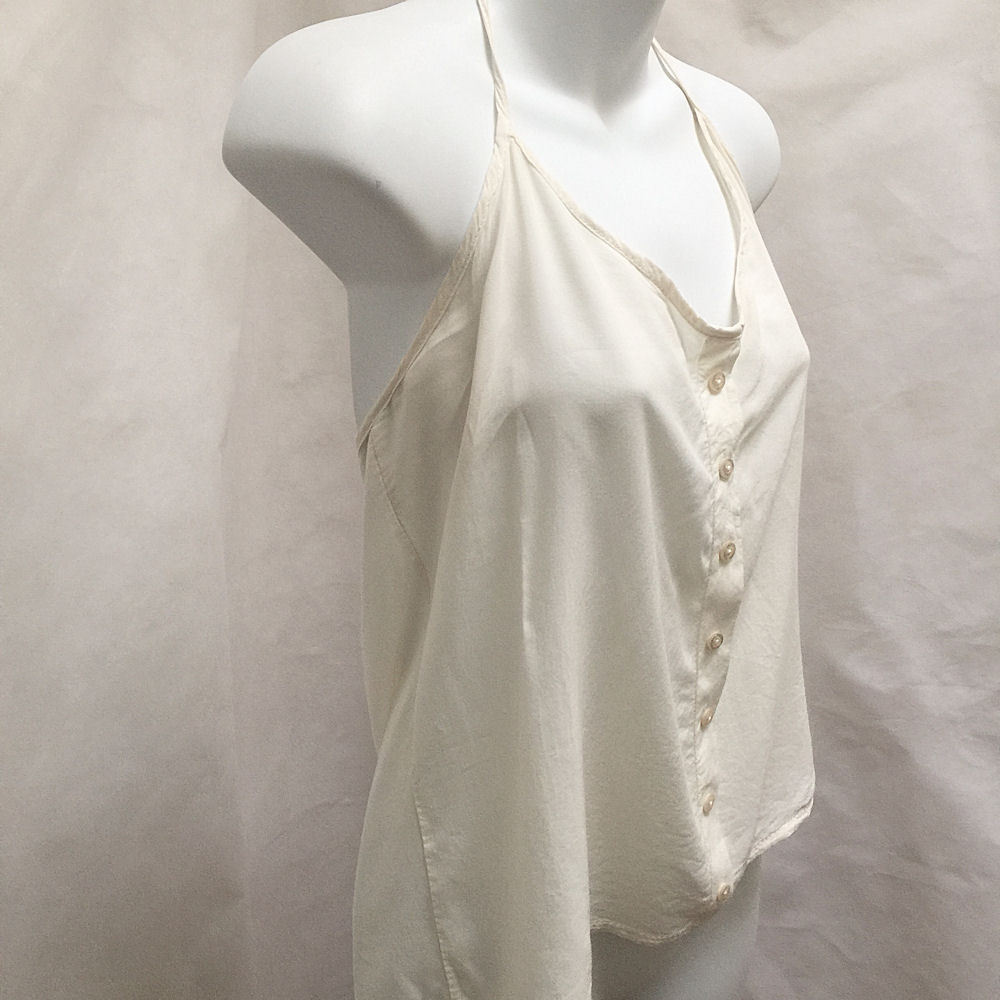 Brandy Melville Halter Top Ivory One Size Decorative … Gem