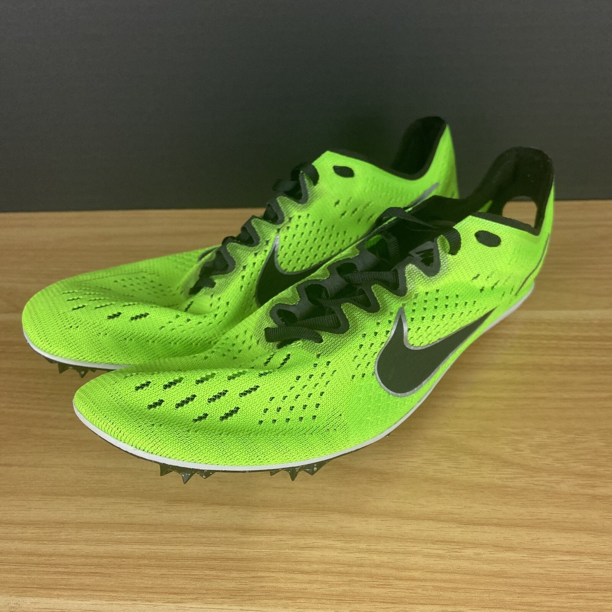 Nike Zoom Men\'s Size 12 Victory 3 Electric Green Black Track Spikes  0407 NIKE ZOOM VICTORY 3 UNISEX TRACK SPIKES 835997 ELECTRIC  main image 4