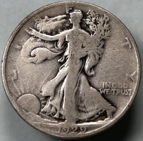 1929-S Walking Liberty Half Dollar VG+ Tough Date 50c Silver US Coin - Picture 1 of 2