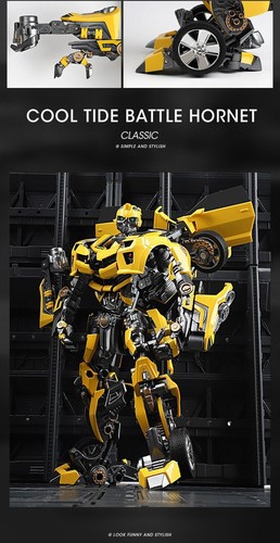 WeiJiang W8053 M03 Autobot Bee Car Film 18cm 7in Yellow Action Figure Robot Toy - Picture 9 of 23