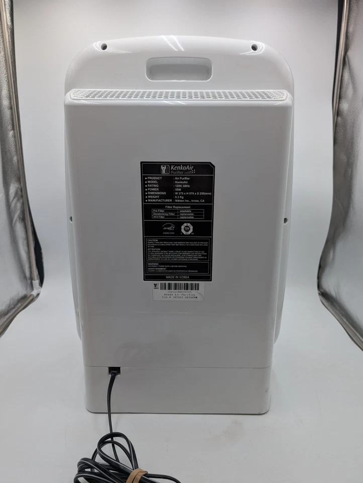 NIKKEN KenkoAir FILTRO DE AIRE PURIFICADOR/FILTRO LIBRE DE OZONO 300’ Foto 2 de 4