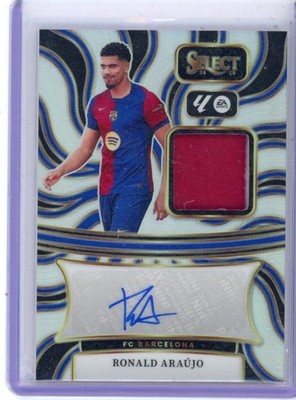 Ronald Araujo 2024-25 Panini Select La Liga Patch Auto Silver FC Barcelona