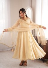 GOWN SALWAR KAMEEZ PAKISTANI INDIAN WEDDING PARTY WEAR DRESS BOLLYWOOD SUIT NEW