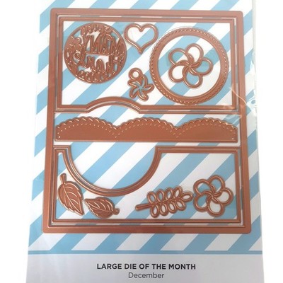 Spellbinders Large Die of the Month December 2018 Many Thanks Gatefold New 