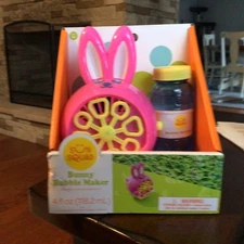 Sun Squad Bunny Bubble Maker Includes Bubbles Battery Operated