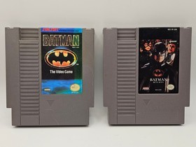 Batman Returns & Batman the Video Game Bundle NES TESTED Lot of 2