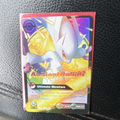 Pokémon Ultimate Mewtwo Ancient Power Holo Card No. Z006 ATK 7200 DEF 6820