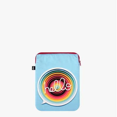 LOQI Laptop Cover OWEN GILDERSLEEVE Hello Recycled | In Polybag | 2022 | LOQI