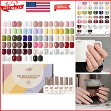 Gorgeous 42-Piece Gel Nail Polish Collection – Chic Brown & Burgundy Shades