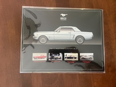 Ford Mustang - 50 Years Anniversary- Dealer sales card packets 1964 through 2015