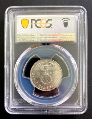 Germany 2 Mark 1937-E Silver Coin PCGS MS62 - WWII ERA