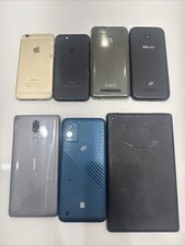 Lot of 7 Phones  Tablet   iPhone 6s A1586, iPhone 7 A1778   Parts/Repair