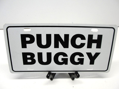 PUNCH BUGGY PLASTIC BOOSTER FRONT LICENSE PLATE