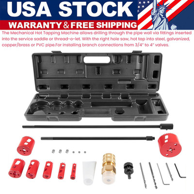 08350 DM3MECH Mechanical Hot Tapping Machine Complete Kit for NPT with Case