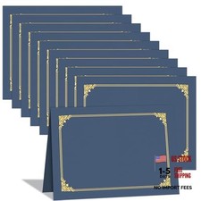 Pack Certificate Holders Diploma Holders, Document Award Covers 10 Navy Blue