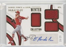 2019 Panini Immaculate Winter Collection 19/25 Daniel Ponce de Leon Auto tx8