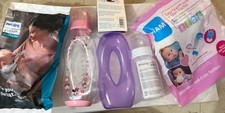 MAM Philips AVENT Baby Bottle Set Pink Clear Purple BPA-Free Plastic Silicone