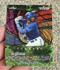Arjun Nimmala 1/1 In Glorious Technicolor 2025 Leaf Vivid Baseball 